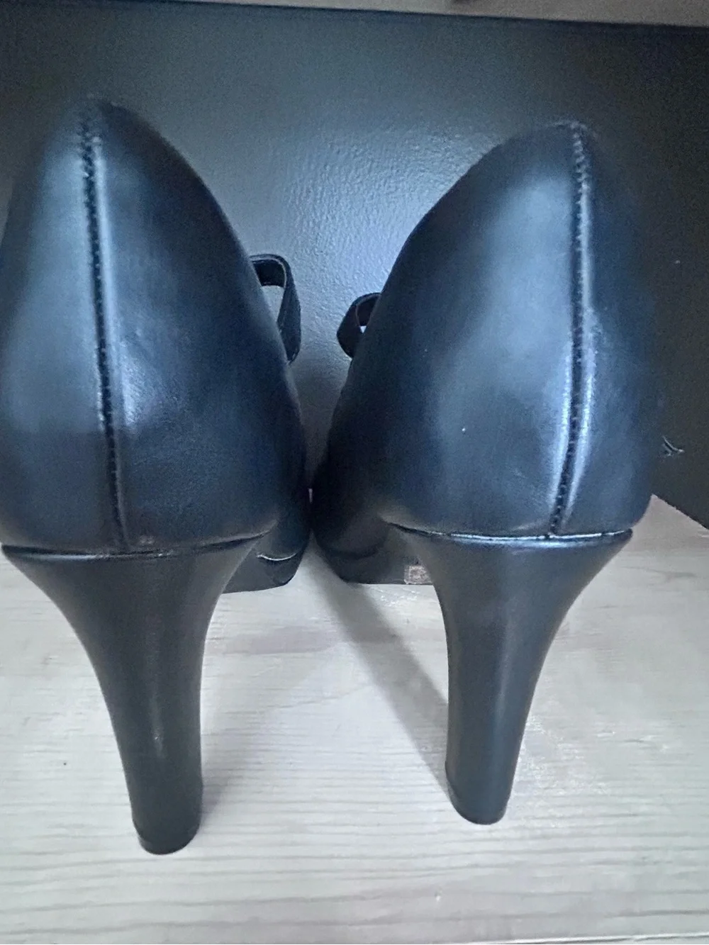 DREAM PAIRS Black Platform Mary Jane High Heels Size